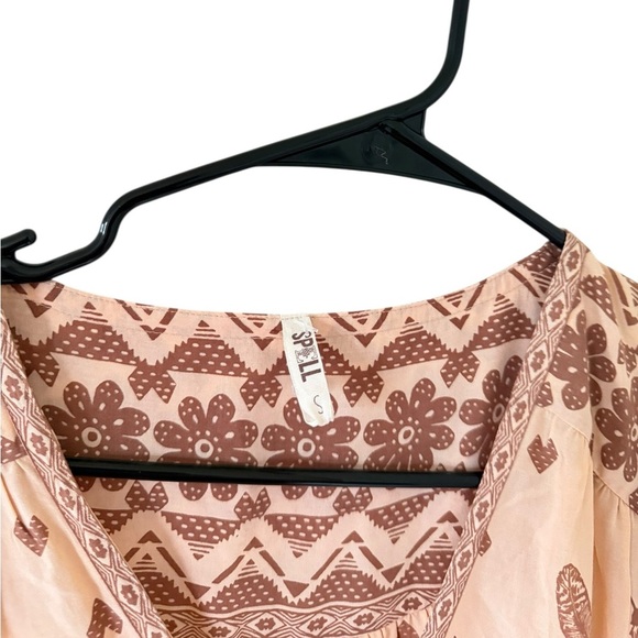 Spell & the Gypsy Bohemian Feather Skull Print Romper - Picture 7 of 9